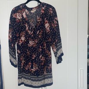 Krazy Kat Multicolored Wrap Tunic